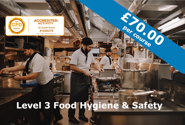 Level 3 Food Hygiene & Safety (Unichef) course image