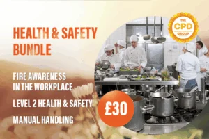 The Health & Safety Bundle contains one of each:Manual Handling
Level 2 Health & Safety
Fire Awareness in the Workplace